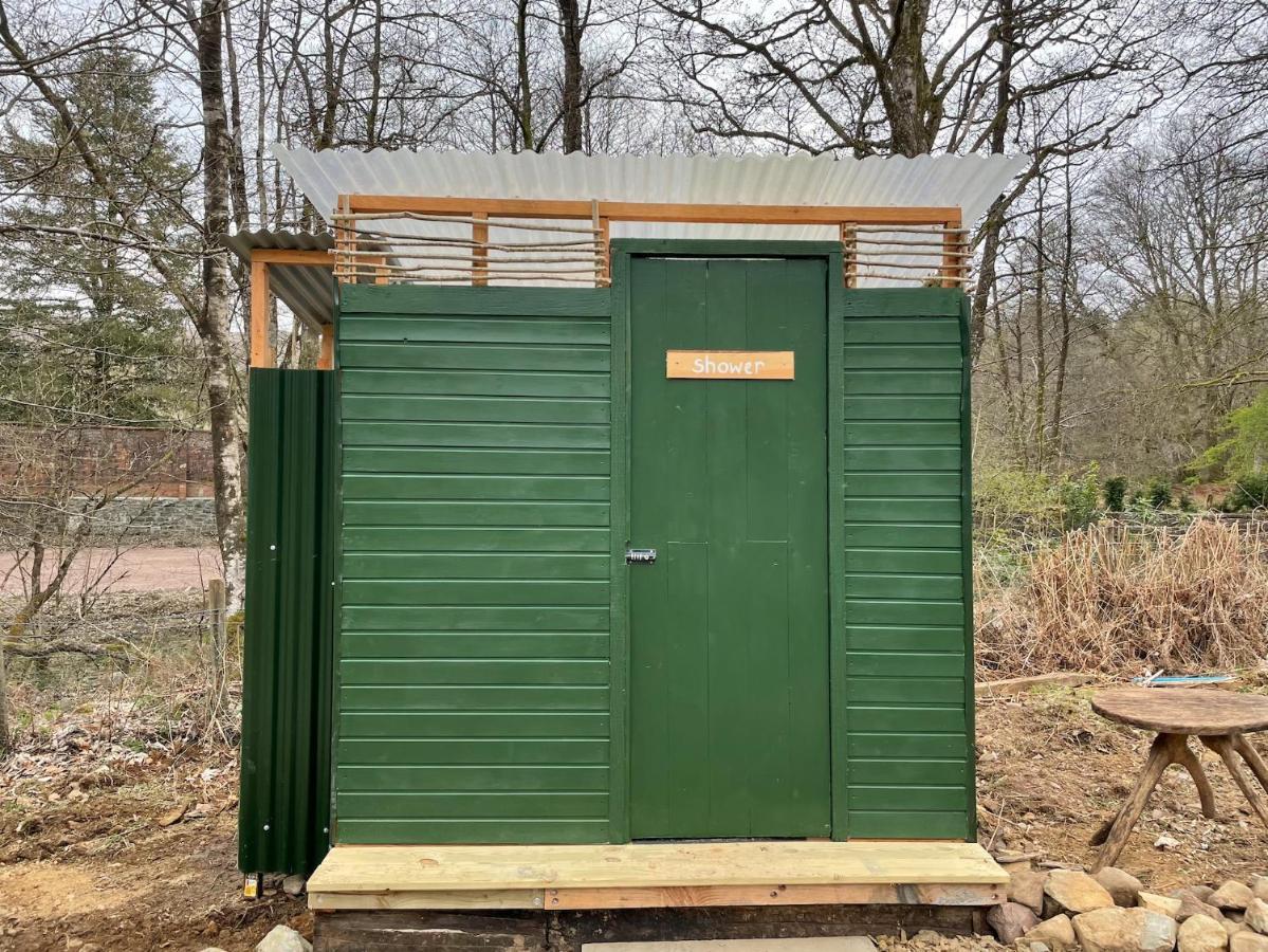 Cosy Woodland Off Grid Shepherds Hut - Rowan Villa Castle Douglas Dış mekan fotoğraf