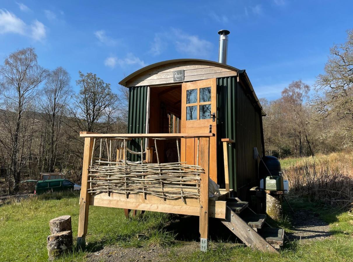 Cosy Woodland Off Grid Shepherds Hut - Rowan Villa Castle Douglas Dış mekan fotoğraf